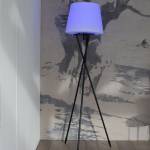 Lampadaire extérieur sans fil TRY Blanc - Métal - 34 x 150 x 34 cm