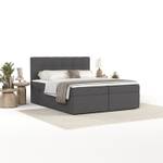 Boxspringbett Lean mit Bettkasten Anthrazit - Breite: 160 cm