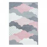 Tapis enfant CLOUDY 80x150 rose Rose foncé - 80 x 150 cm