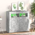 Buffet 3009229 Gris - Gris minéral - 80 x 35 cm