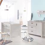 Set de chambre bébé Mila 2 pcs Gris - Bois manufacturé