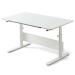 Bureau Evo Blanc - Bois manufacturé - 70 x 79 x 120 cm