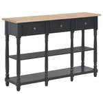 Konsolentisch 297422 Schwarz - Holzwerkstoff - Metall - 30 x 76 x 120 cm