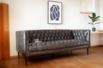 3-Sitzer Sofa Lopigna Braun - Echtleder - 86 x 73 x 190 cm