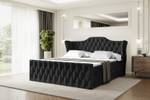 Boxspringbett VILA-Z Schwarz - Breite: 180 cm - H3