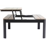 Table basse de jardin Happy Day Marron - Métal - 90 x 33 x 71 cm