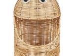 Korb HORMUZ Blau - Braun - Rattan - 24 x 36 x 24 cm