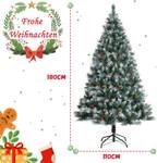 180cm Künstlicher Weihnachtsbaum Grün - Kunststoff - 110 x 180 x 110 cm