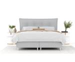 Boxspringbett Minori Hellgrau - Breite: 200 cm