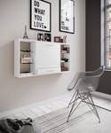 Bureau en bois Bureau mural Teala Blanc