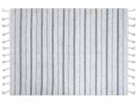 Tapis tressé BADEMLI Blanc crème - Gris - Blanc - 140 x 200 x 200 cm