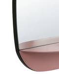 Wandspiegel DOSNON Schwarz - Pink - Glas - 80 x 50 x 2 cm