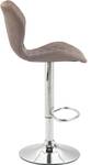 Tabouret de bar Cork Lot de 2 Taupe - Argenté