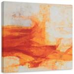 Leinwandbild Orange Abstrakt gemalt wie