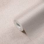 papier peint structuré aspect textile Beige - Blanc