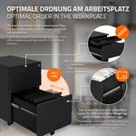 Rollcontainer mit 3 Schubladen Anthrazit