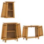 Badmöbel Set 3223457 (3-teilig) Braun - Massivholz - Holzart/Dekor - 70 x 63 x 32 cm