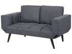 2-Sitzer Sofa BREKKE Schwarz - Dunkelgrau - Grau