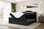 Boxspringbett VILA-1-Z Schwarz - Breite: 180 cm - H4