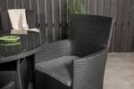 Chaise de jardin Malin lot de 2 Noir