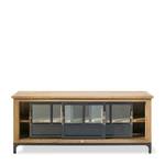 Meuble TV The Hoxton Noir - Bois massif - 155 x 65 x 42 cm