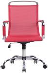 Chaise de bureau Barnet Mesh Rouge - Textile - 58 x 94 x 63 cm