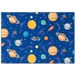 Kinder Spiel Teppich Weltall Blau 160 x 240 cm