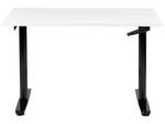 Table à hauteur ajustable DESTIN IV Noir - Blanc - Largeur : 120 cm
