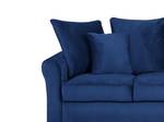 3-Sitzer Sofa BORNHOLM Schwarz - Blau - Marineblau