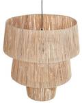 Lampe suspension PREMAT Noir - Bleu - Fibres naturelles - 50 x 141 x 50 cm