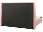 Doppelbett NOYERS Pink - Breite: 190 cm