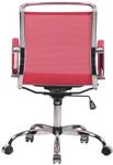 Chaise de bureau Barnet Mesh Rouge - Textile - 58 x 94 x 63 cm