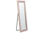 Miroir sur pied LAUTREC Doré - Rose foncé