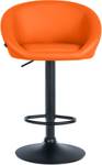 Tabouret de bar Davie Noir - Orange