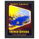 Bilderrahmen Poster French Riviera Schwarz