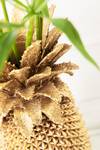 Deko Vase Pineapple Gold - Kunststoff - 25 x 50 x 25 cm