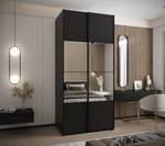 Armoire Lux 4 Noir - Largeur : 110 cm