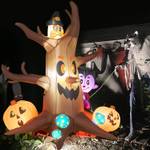 Aufblasbarer Halloween-Baum Braun - Textil - 190 x 180 x 170 cm