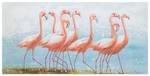 Flamingoclique Acrylbild handgemalt