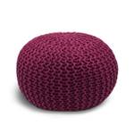 Premium Pouf Outdoor Sitzpouf wetterfest Bordeaux