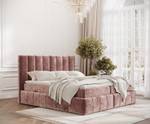 Boxspringbett Moretti Pink - Breite: 160 cm