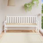 Coussin de banc de jardin Beige - Profondeur : 180 cm