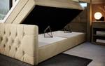 Boxspringbett Gloria Beige - Breite: 140 cm - H4