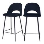 Tabouret de bar Pénélope (Lot de 2) Noir