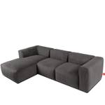 Ecksofa BUFFO 5-Sitzer Grau - Breite: 297 cm - Armlehne beidseitig montierbar - Ecke davorstehend links - Ottomane davorstehend links