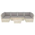 Garten-Lounge-Set (7-teilig) 3016490-17 Grau