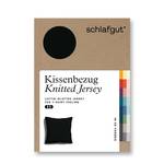 Kissenbezug Knitted Jersey Schwarz - 40 x 3 x 40 cm