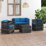 Garten-Lounge-Set (5-teilig) 3005334 Hellblau