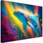 Vlies Leinwandbild Neon-Wal 60 x 40 cm