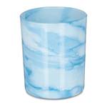 Teelichtgläser blau im 12er Set Blau - Weiß - Glas - 7 x 9 x 7 cm